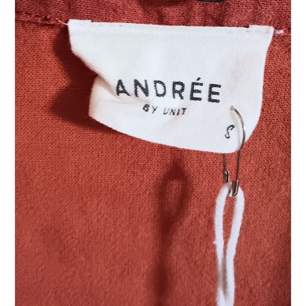 Andree By Unit Small Rust Peplum Lagenlook Minima… - image 2